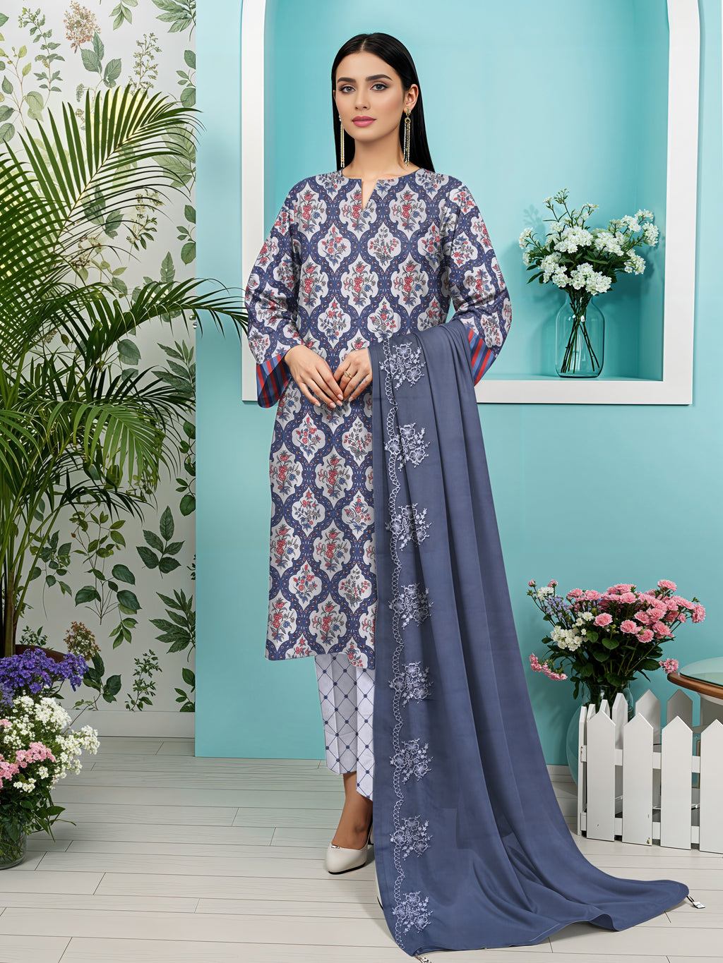 Zarai Premium Lawn - WOMEN SUIT - 3 PCS - ZPL20