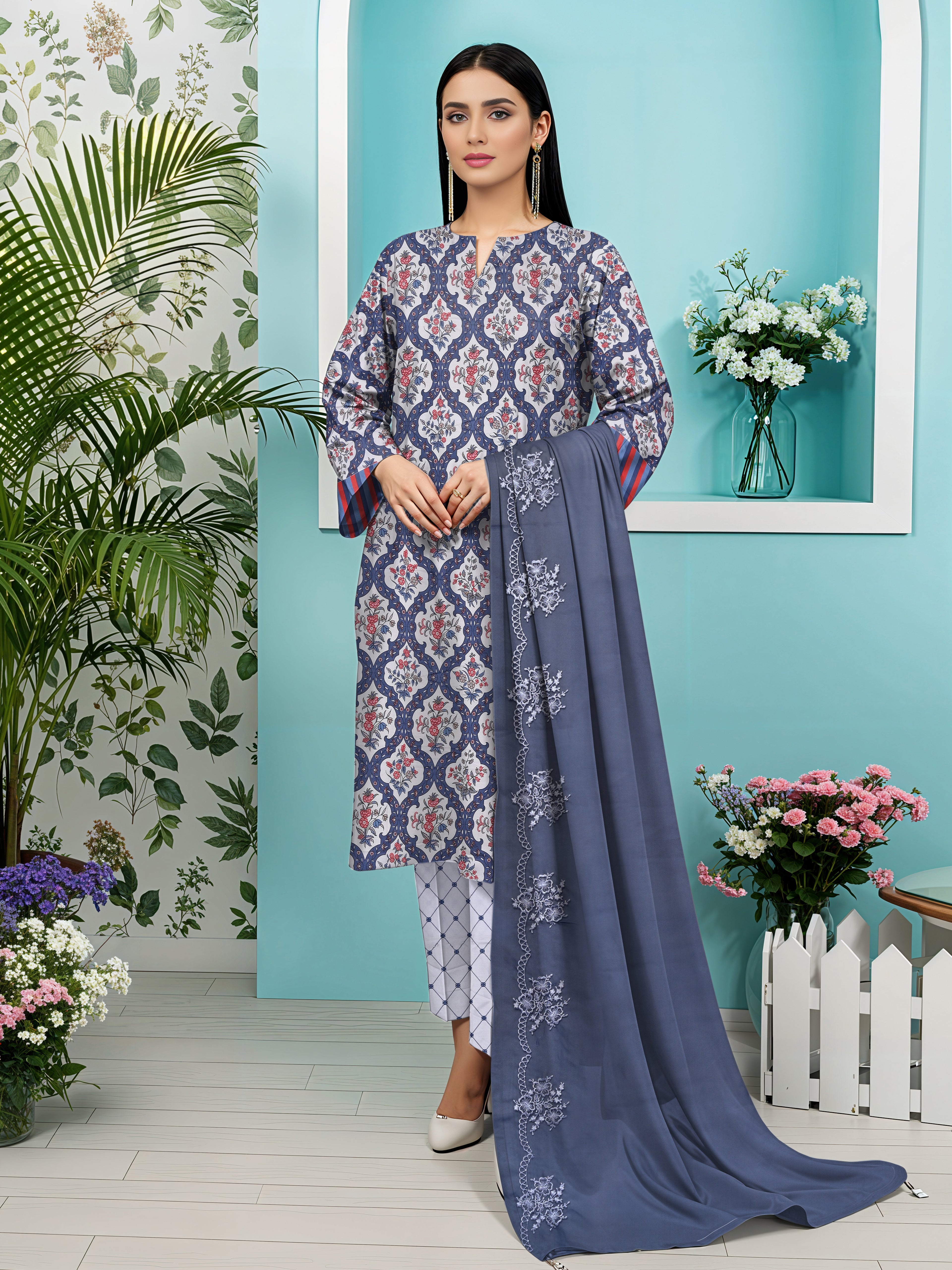 Zarai Premium Lawn - WOMEN SUIT - 3 PCS - ZPL20