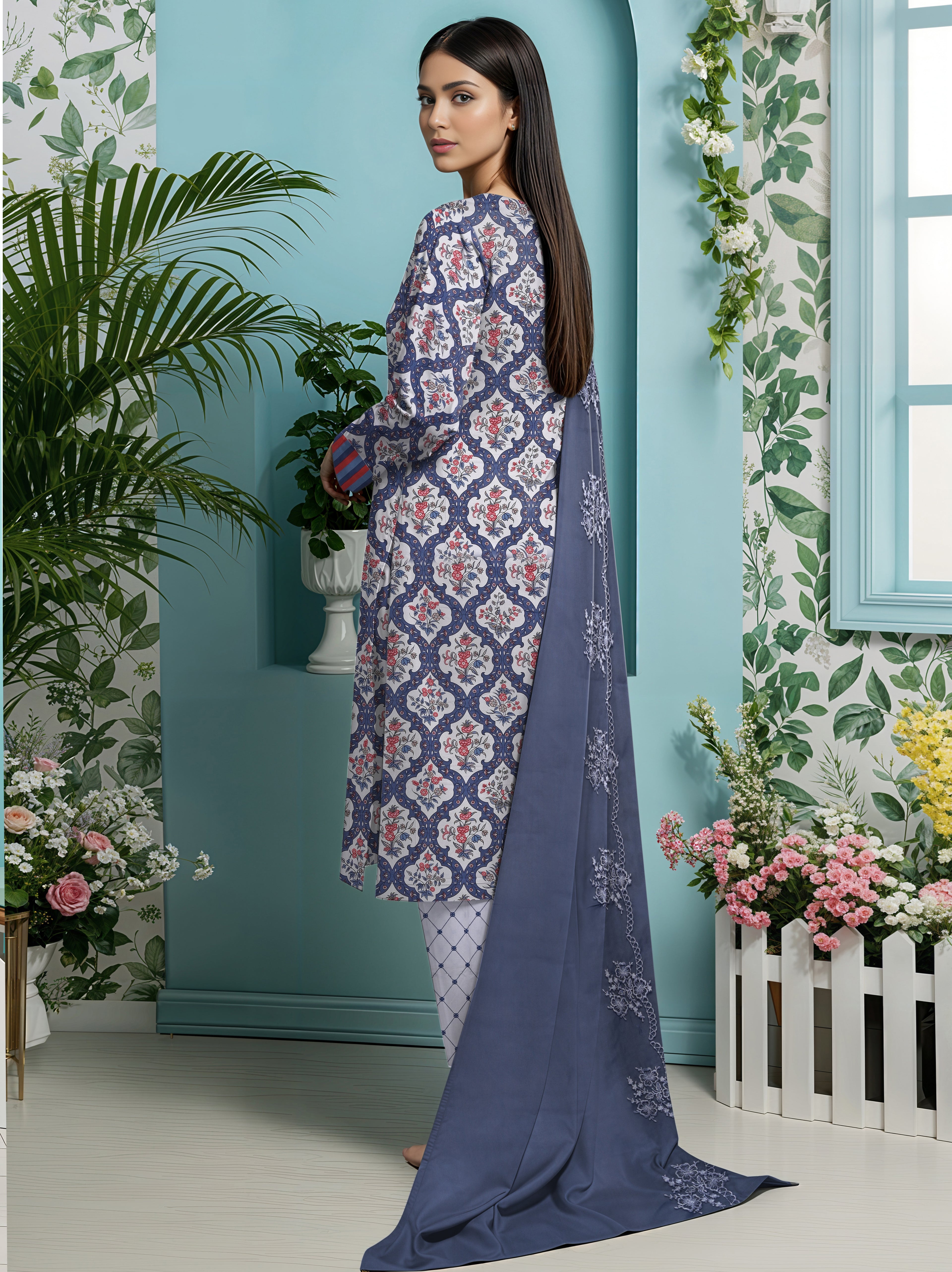 Zarai Premium Lawn - WOMEN SUIT - 3 PCS - ZPL20