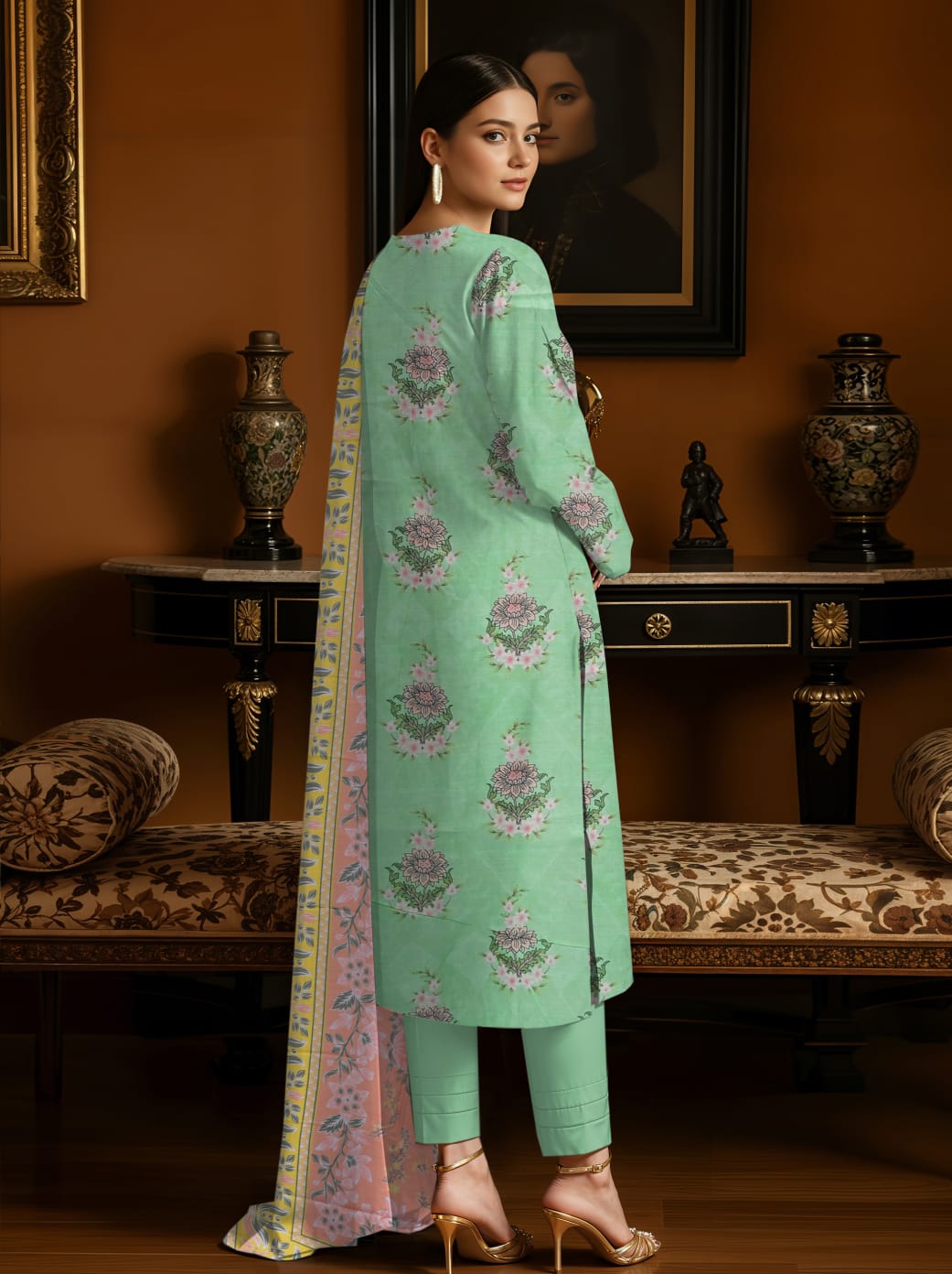Zarai Premium Lawn - WOMEN SUIT - 3 PCS - ZPL02