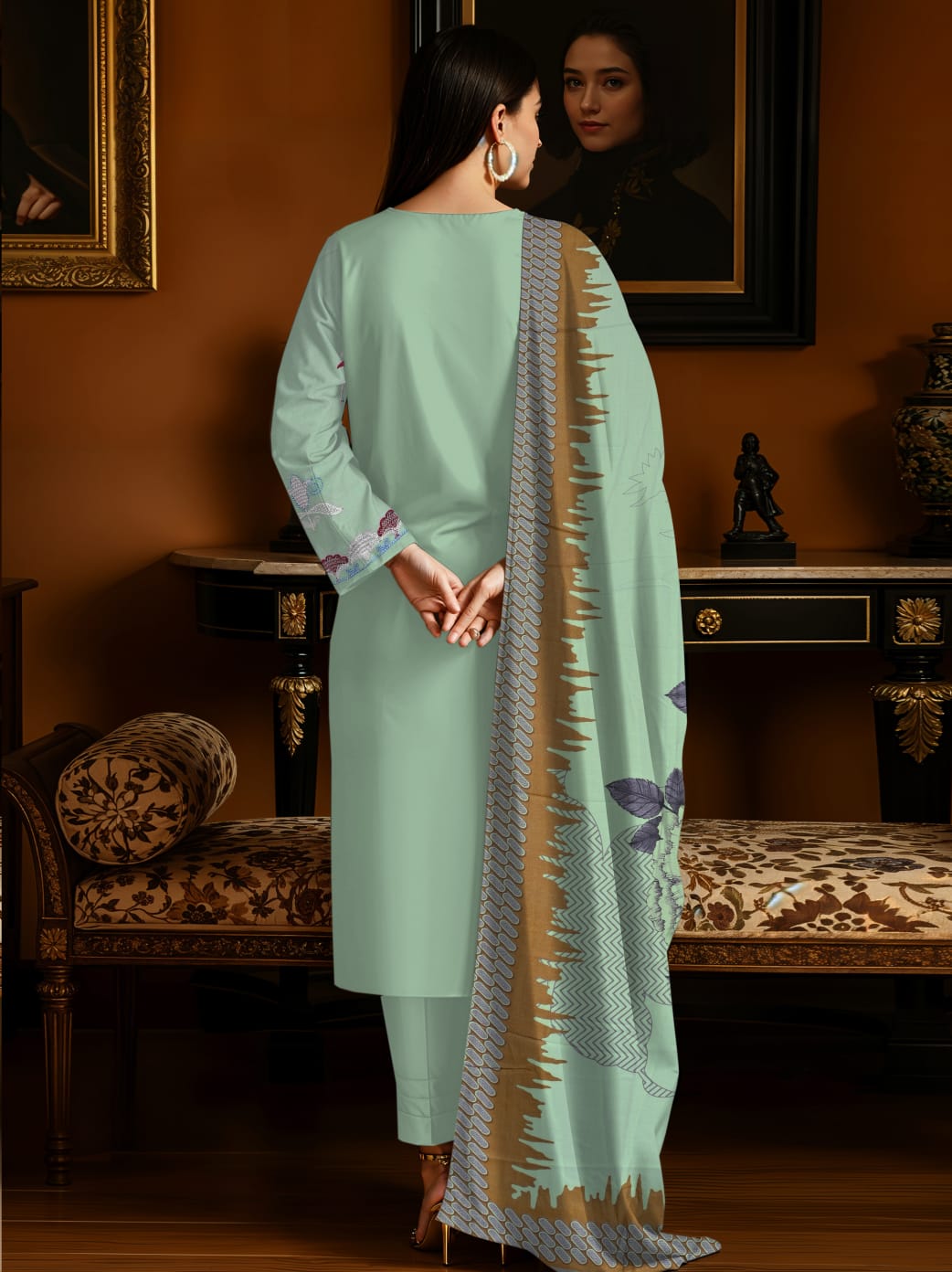 Zarai Premium Lawn - WOMEN SUIT - 3 PCS - ZPL05