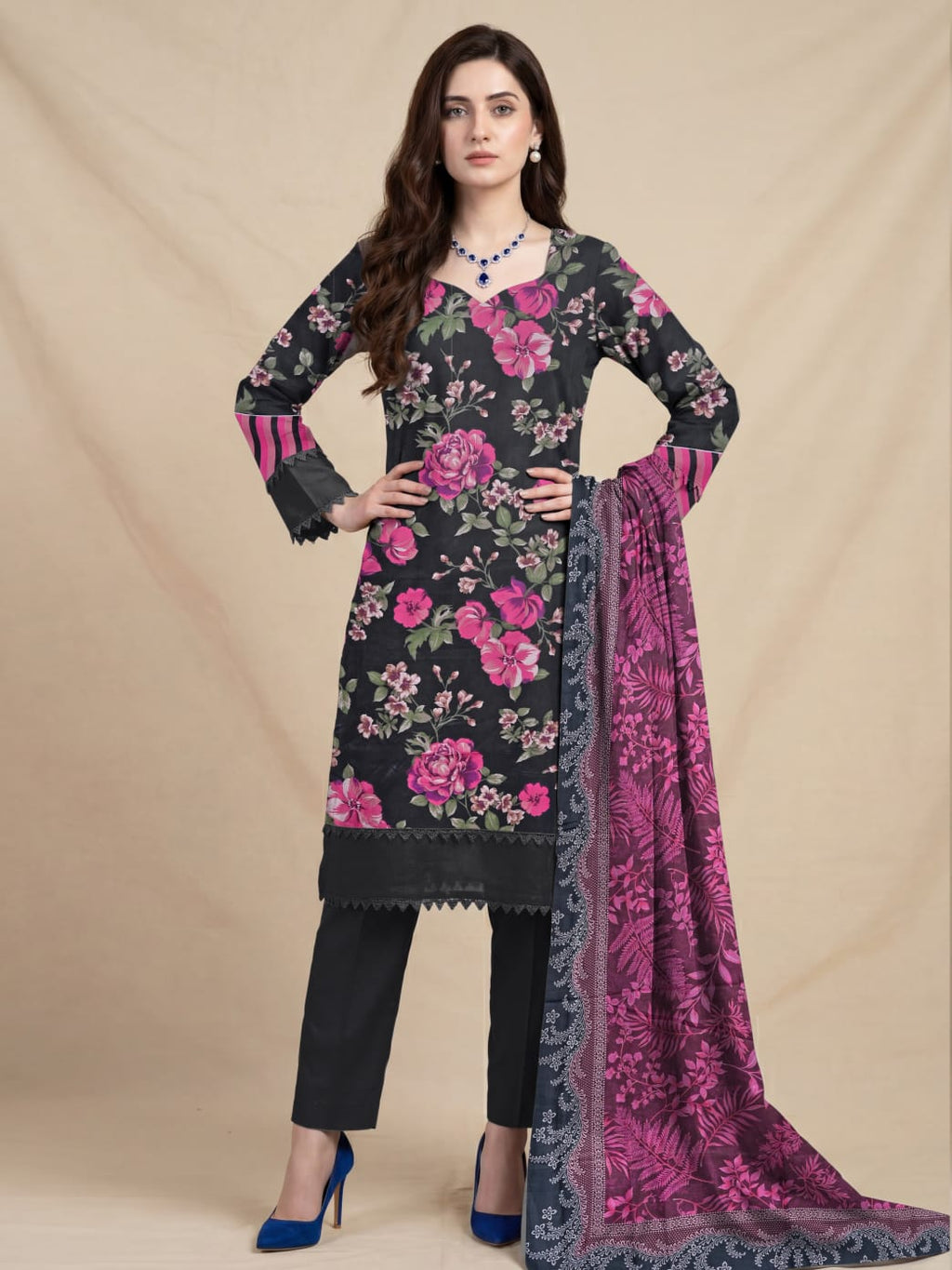 Zarai Premium Lawn - WOMEN SUIT - 3 PCS - ZPL09