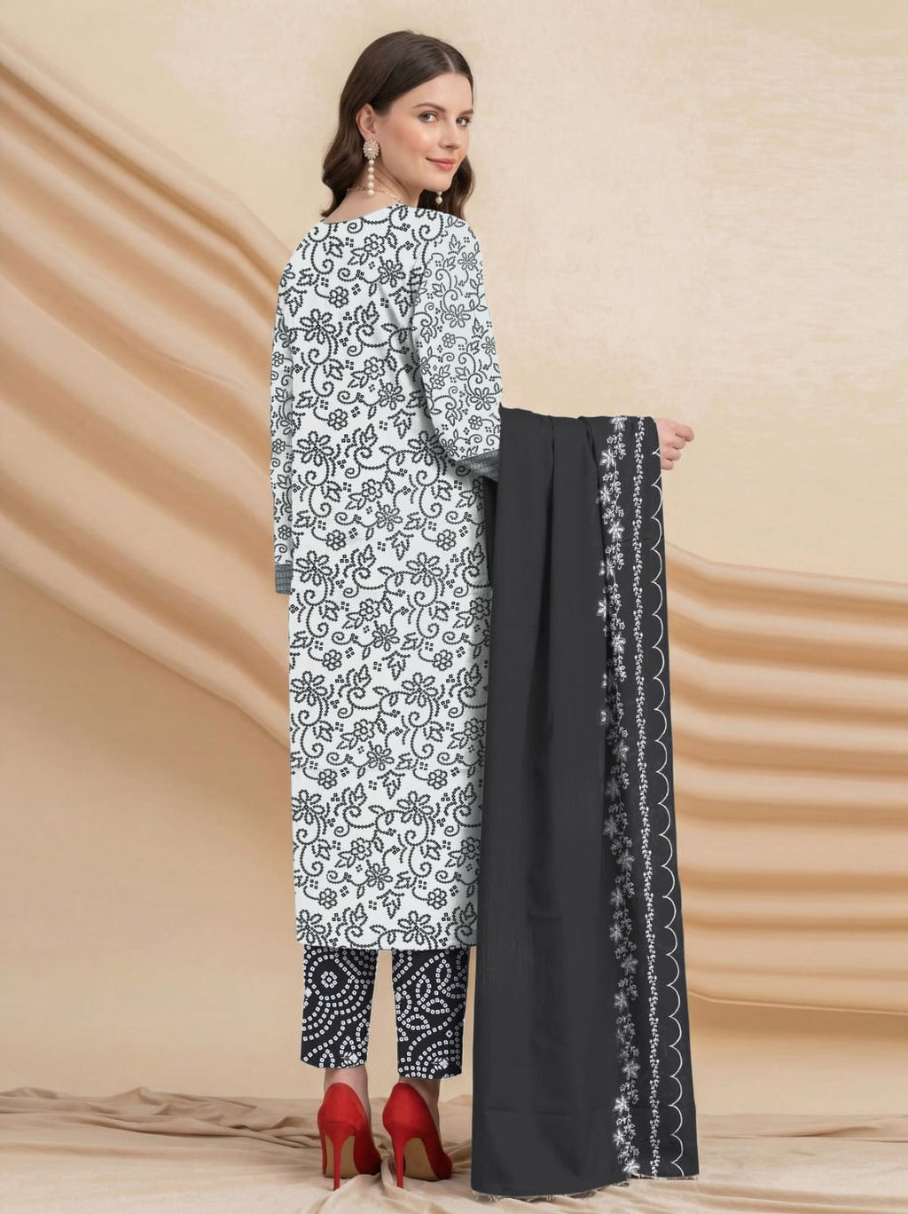 Zarai Premium Lawn - WOMEN SUIT - 3 PCS - ZPL12