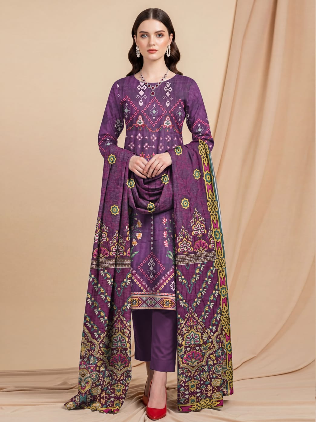 Zarai Premium Lawn - WOMEN SUIT - 3 PCS - ZPL13