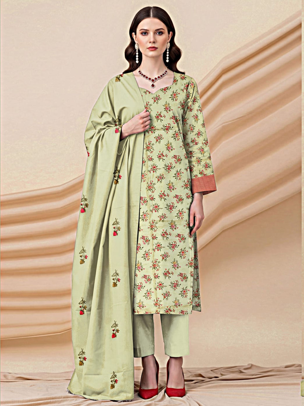 Zarai Premium Lawn - WOMEN SUIT - 3 PCS - ZPL14