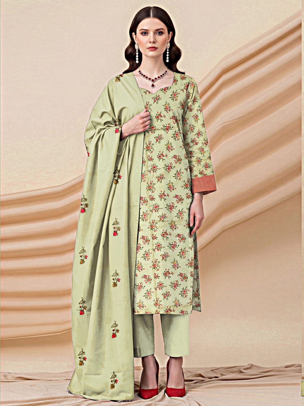 Zarai Premium Lawn - WOMEN SUIT - 3 PCS - ZPL14