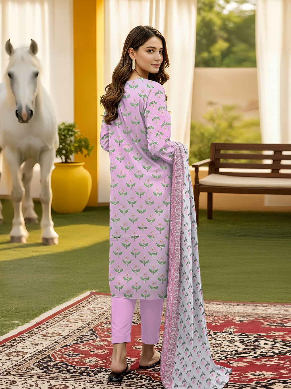 Zarai Premium Lawn - WOMEN SUIT - 3 PCS - ZPL16