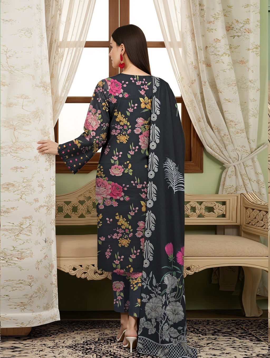 Zarai Premium Lawn - WOMEN SUIT - 3 PCS - ZPL18