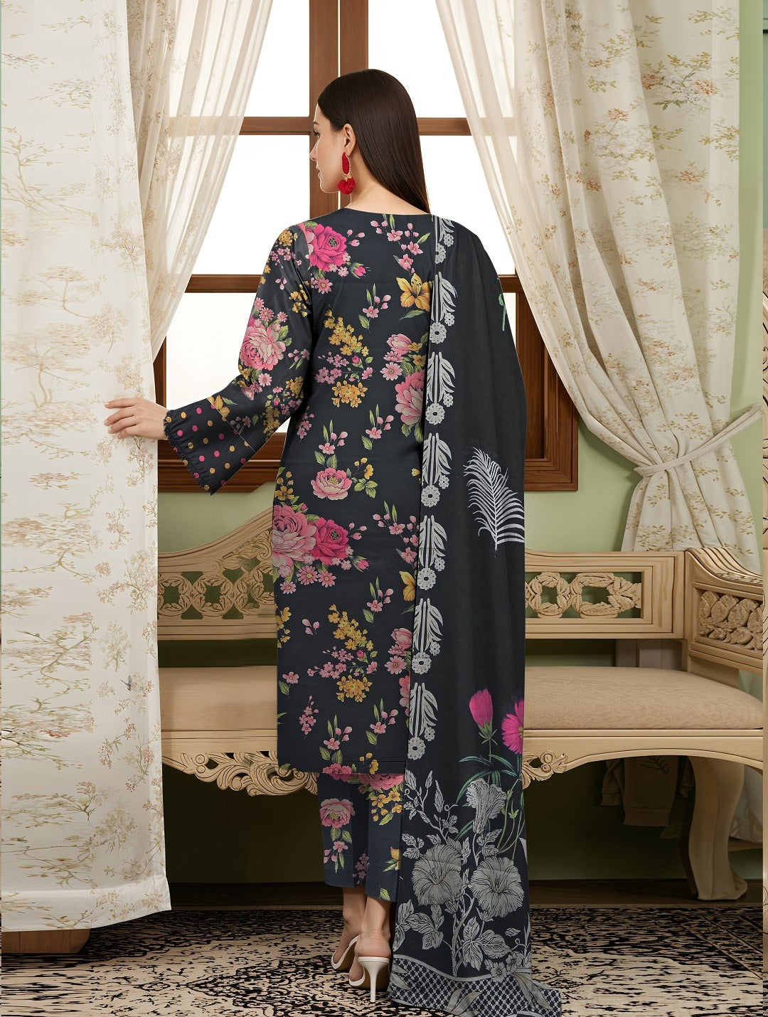 Zarai Premium Lawn - WOMEN SUIT - 3 PCS - ZPL18