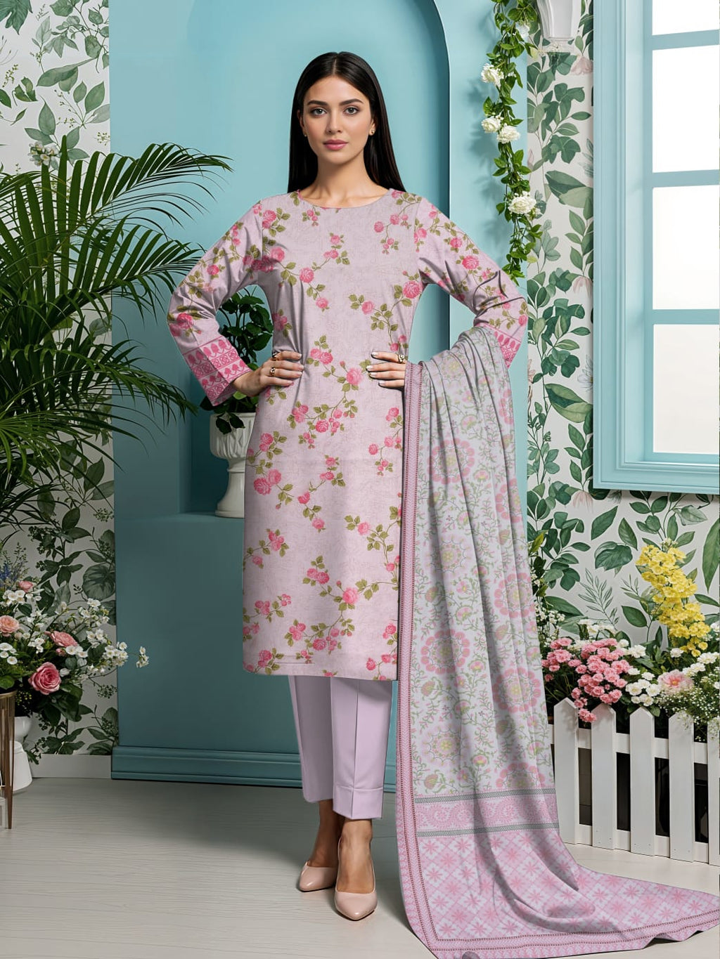 Zarai Premium Lawn - WOMEN SUIT - 3 PCS - ZPL19