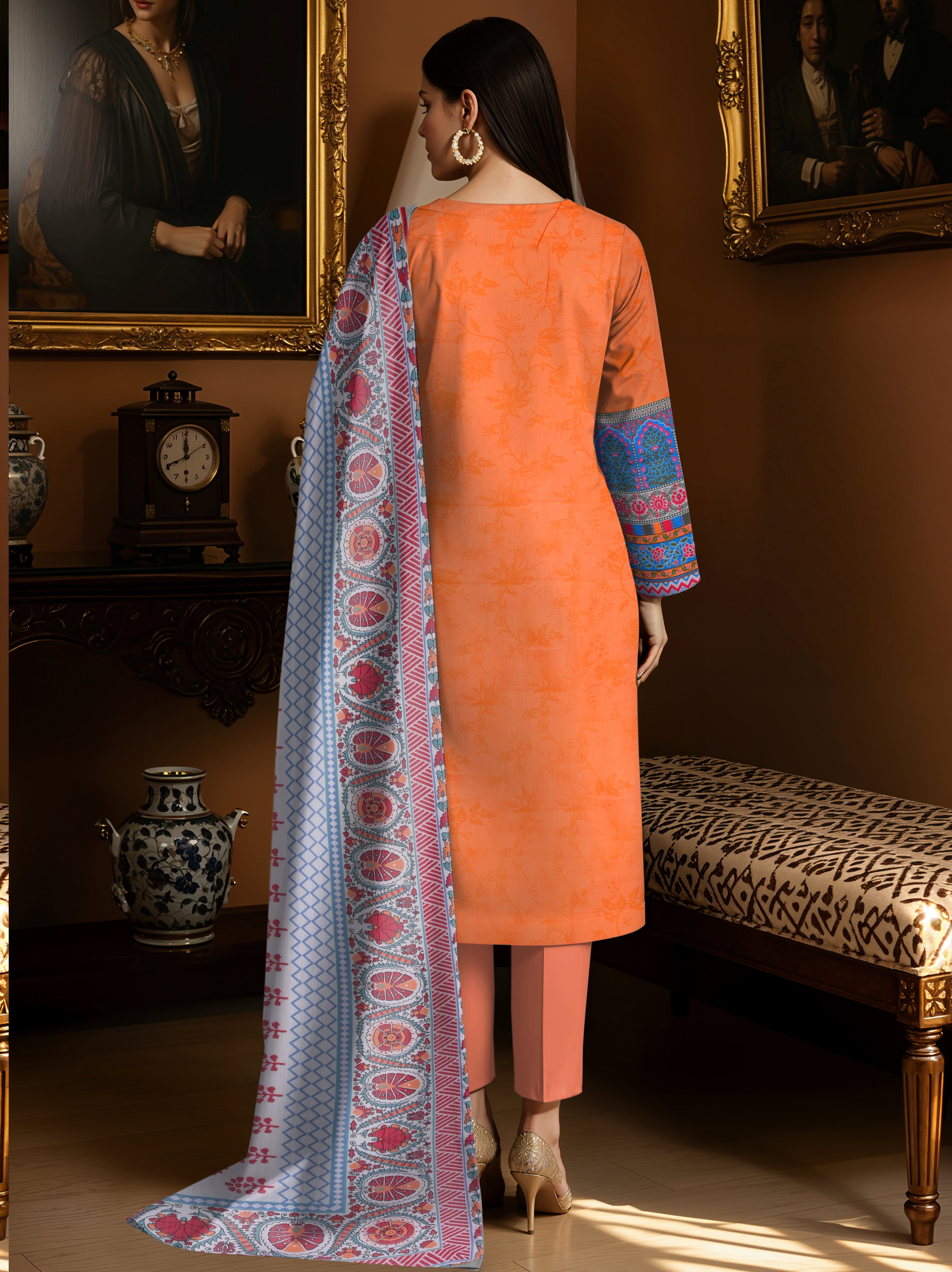 Zarai Premium Lawn - WOMEN SUIT - 3 PCS - ZPL04